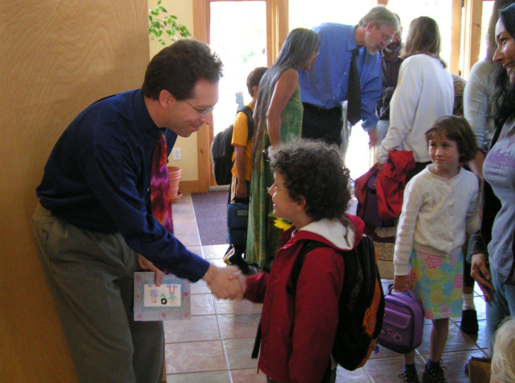 Chris greeting 1st day of schoo copy