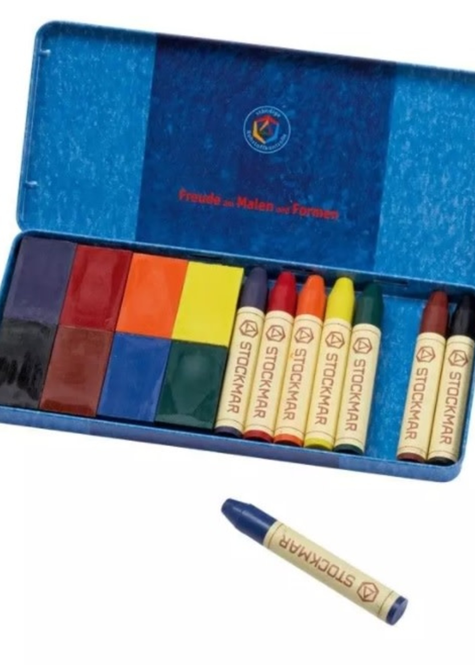 Beeswax Crayons - 8 Blocks and 8 Sticks - Lake Champlain Waldorf School